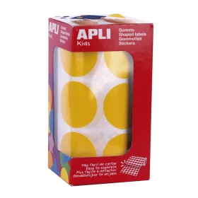 Hаклейки Apli Жёлтый Круглый