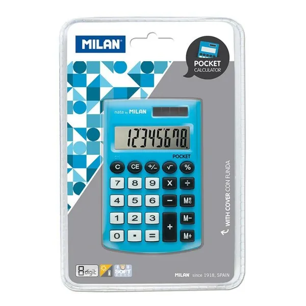 Laskin Milan POCKET Sininen 9,7 x 6,2 x 0,8 cm (15 osaa)