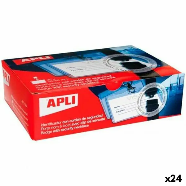 Dirželis su identifikatoriumi Apli Skaidrus 25 Dalys (24 vnt.)