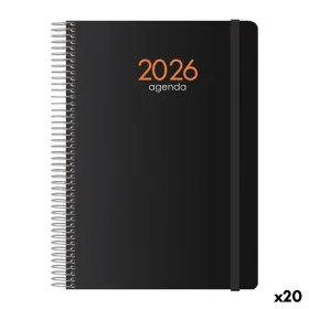 Расписание DOHE SYNCRO Чёрный 1/4 15 x 21 cm 2026 (20 штук)