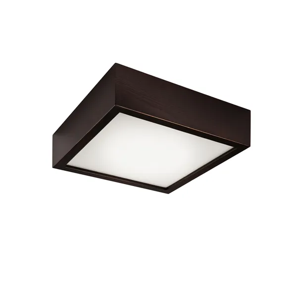 LD.PD-9.1 QUADRO 1-light wooden ceiling lamp