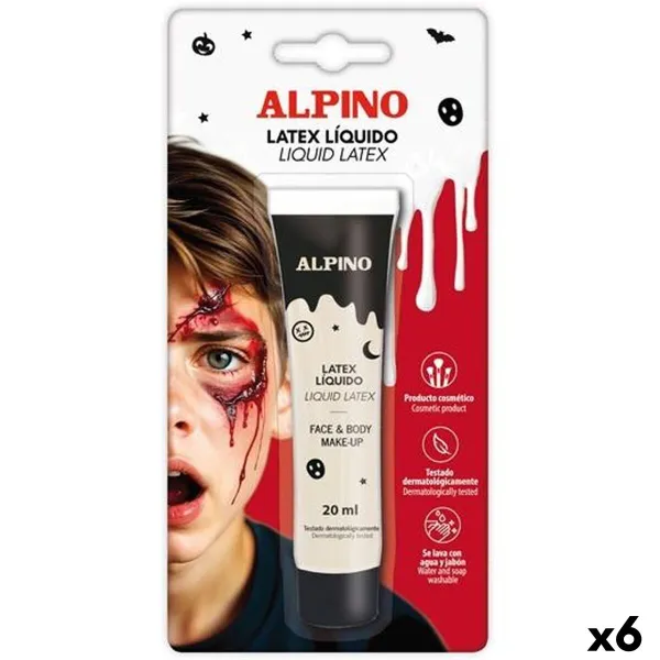 Lateksimeikki Alpino 20 ml 6 osaa