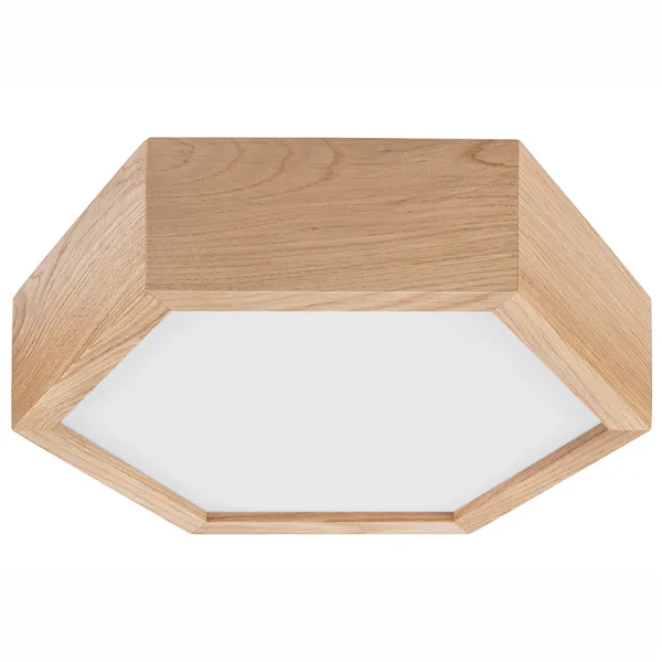 LD.PD-5.1 HEX hexagonal 1-light wooden ceiling lamp