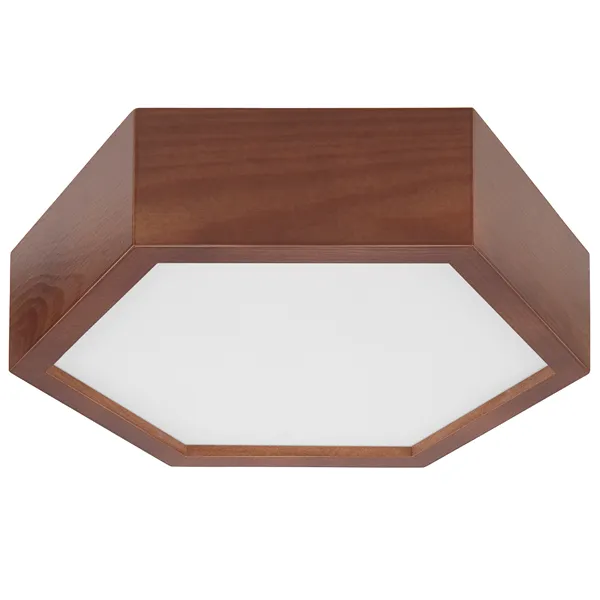 LD.PD-5.1 HEX hexagonal 1-light wooden ceiling lamp