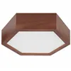 LD.PD-5.1 HEX hexagonal 1-light wooden ceiling lamp