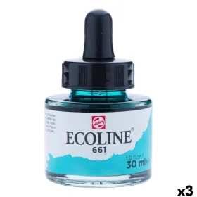 Vesivärit Talens Ecoline Turkoosinvihreä 30 ml (3 osaa)
