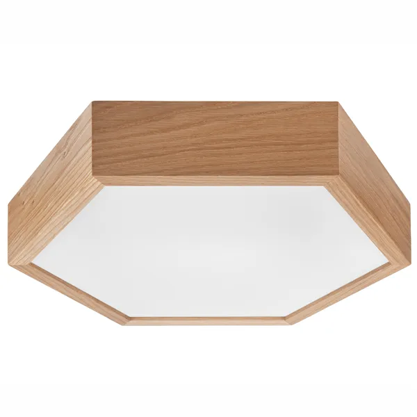 LD.PD-5.2 HEX hexagonal 2-light wooden ceiling lamp