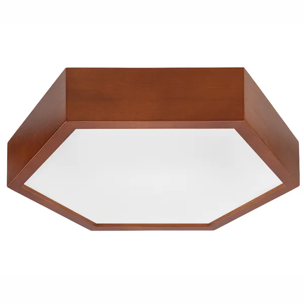 LD.PD-5.2 HEX hexagonal 2-light wooden ceiling lamp