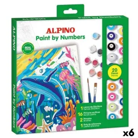 Набор «Раскраска по номерам» Alpino Ocean 6 штук
