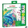 Gleznošanas pēc skaitļiem komplekts Alpino Ocean 6 gb.