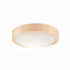 LD.PD-8.1 ANELLO ceiling lamp with convex glass, 1-light wooden