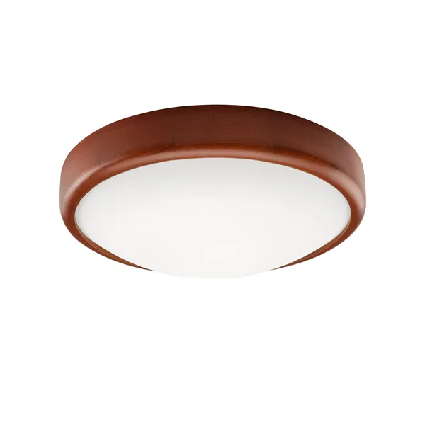 LD.PD-8.1 ANELLO ceiling lamp with convex glass, 1-light wooden