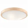 LD.PD-8.3 ANELLO 3-light wooden ceiling lamp with convex glass