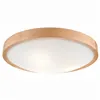 LD.PD-8.3 ANELLO 3-light wooden ceiling lamp with convex glass