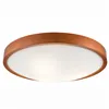 LD.PD-8.3 ANELLO 3-light wooden ceiling lamp with convex glass