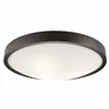 LD.PD-8.3 ANELLO 3-light wooden ceiling lamp with convex glass