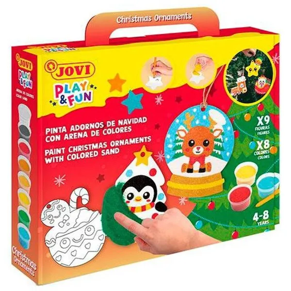 Волшебный песок Jovi PLAY&FUN Christmas Ornaments (3 штук)
