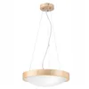 LD.PD-8.2/Z ANELLO Z ceiling lamp with convex glass, 2-light wooden hanging LED