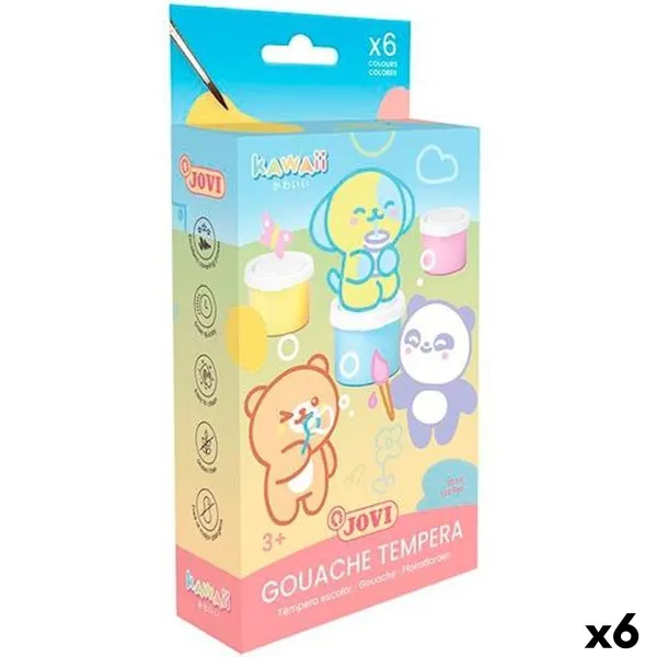 Guašas gleznošanas komplekts Jovi KAWAII 35 ml 6 Daudzums (6 gb.)