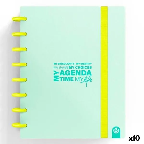 Diary Carchivo My Agenda Time My Lfe Mint A5 (10 Units)