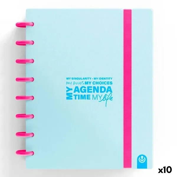 Päivyri Carchivo My Agenda Time My Lfe Pastellinsininen A5 (10 osaa)