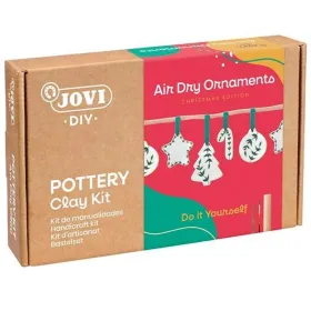 Craft Set Jovi AIR DRY ORNAMENTS XMAS Multicolour (3 Units)