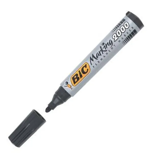 Permanenttimarkkeri Bic Musta 12 Kappaletta