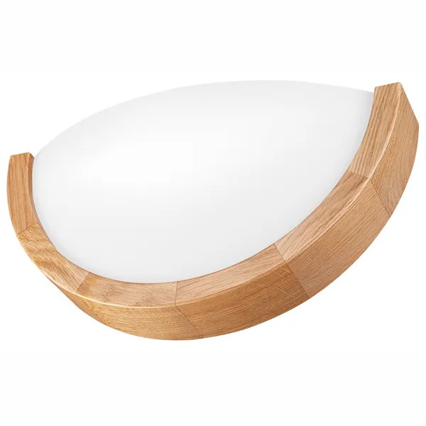 LD.PD-8.4 ANELLO WALL 1-light wooden semi-ceiling lamp