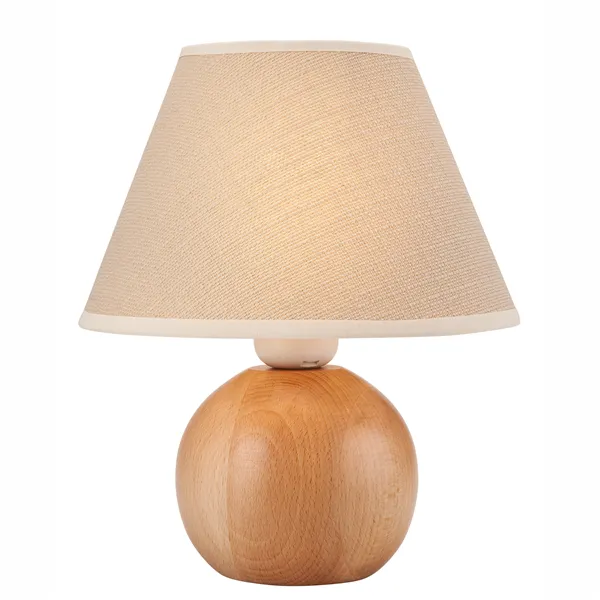 LN-1.D.2 BALL 1-light wooden night lamp with a lampshade