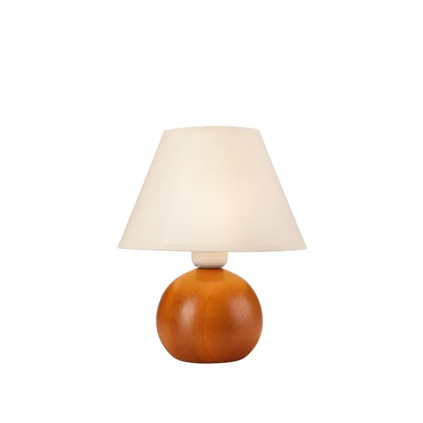 LN-1.D.2 BALL 1-light wooden night lamp with a lampshade