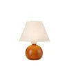 LN-1.D.2 BALL 1-light wooden night lamp with a lampshade