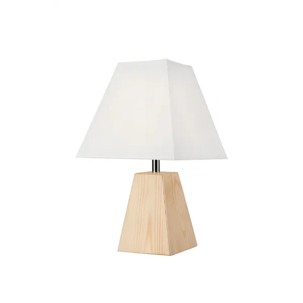 LN-1.D.6 ECO 1-light wooden night lamp with a lampshade