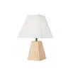 LN-1.D.6 ECO 1-light wooden night lamp with a lampshade