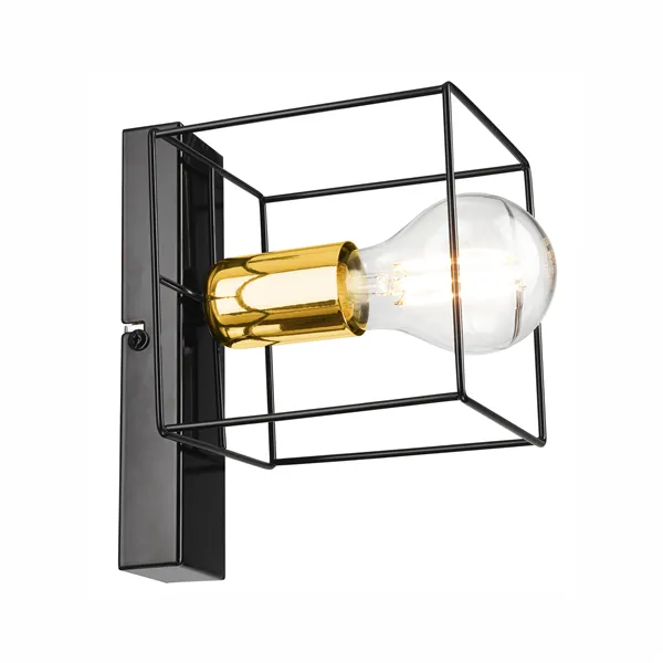 KM - 1.181 MIKA 1-light wall lamp black / gold