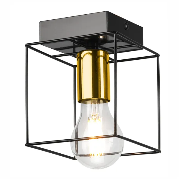 LM - 1.181 MIKA 1-light ceiling lamp black / gold