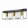 LM - 3.181 MIKA 3-light ceiling lamp black / gold