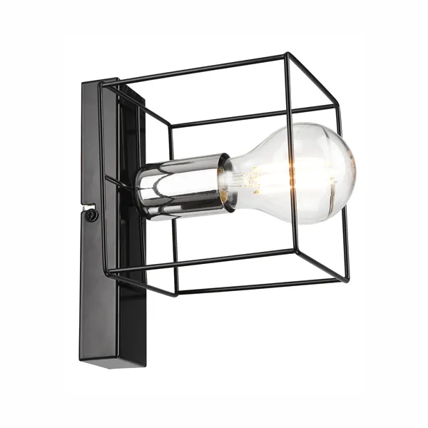 KM - 1.181 MIKA 1-light wall lamp black / chrome