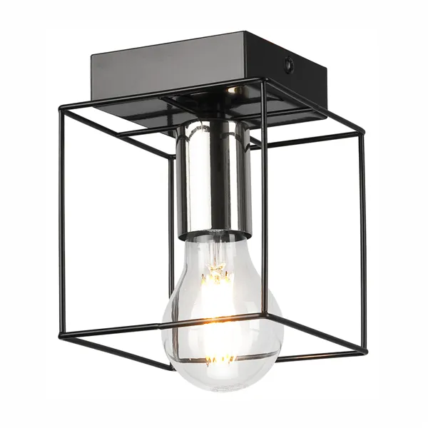 LM - 1.181 MIKA 1-light ceiling lamp black / chrome