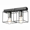 LM - 2.181 MIKA 2-light ceiling lamp black / chrome