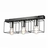 LM - 3.181 MIKA 3-light ceiling lamp black / chrome