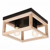 LM - 2.175 VILLY 2-light ceiling lamp black / natural