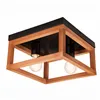 LM - 2.175 VILLY 2-light ceiling lamp black / rustic