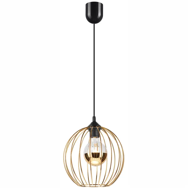 LM-1.162 ZOYA 1-light hanging lamp, gold gloss