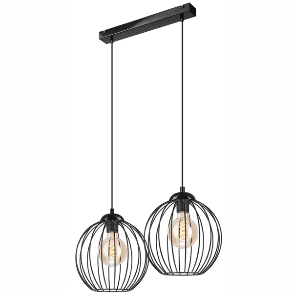 LM-2.162 ZOYA 2-light hanging lamp, black