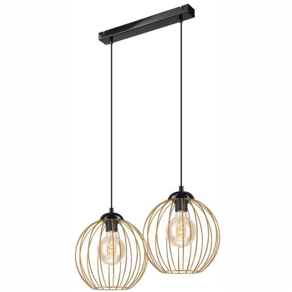 LM-2.162 ZOYA 2-light pendant lamp, sand gold