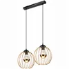 LM-2.162 ZOYA 2-light hanging lamp, gold gloss