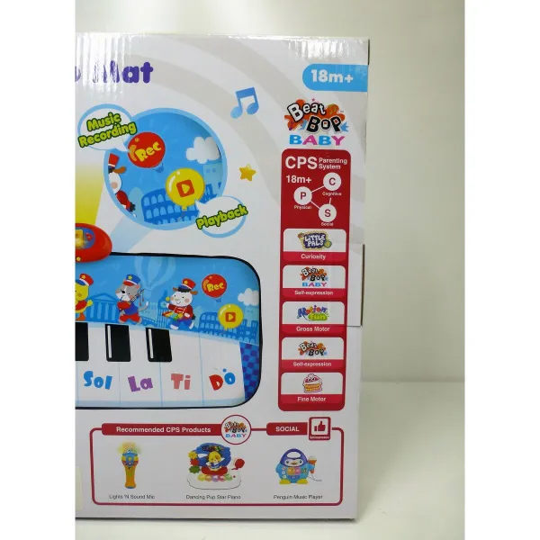 Rotaļlietas klavieres Winfun 90 x 0,5 x 38 cm Zils dzīvnieki (6 gb.)