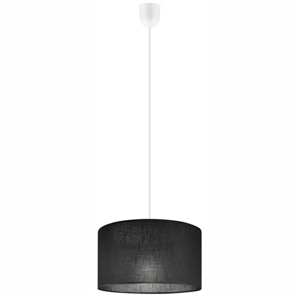 LM-1.209 VIVIAN 1-light hanging lamp with a lampshade, black