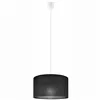 LM-1.209 VIVIAN 1-light hanging lamp with a lampshade, black