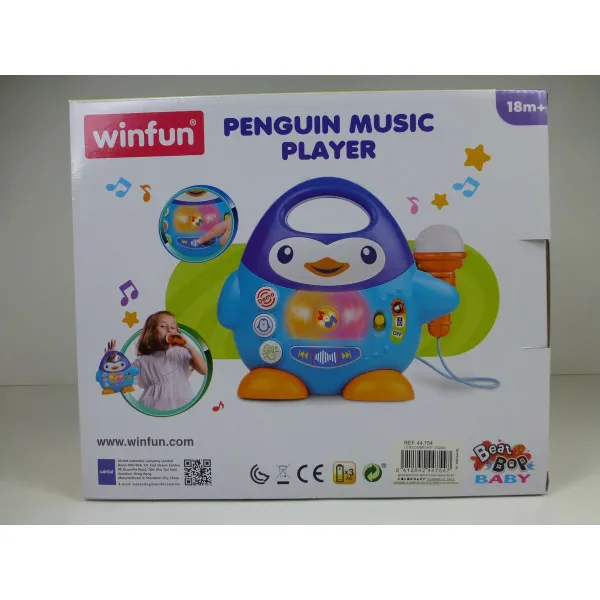 Karaokemikrofoni Winfun Pingviini 6 osaa